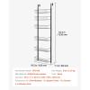 imageVEVOR Over the Door Pantry Organizer 8Tier Pantry Organization and Storage HeavyDuty Steel Hanging Spice Rack Adjustable Wall Seasoning Shelves for Home Kitchen Laundry Room Bathroom BlackBlack