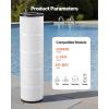 imageVEVOR PLFPCC80 Pool Filter Replaces Pentair CCP320 Pleatco PCC80PAK4 UltralA5 Unicel C7470 R173573 Filbur FC1976 178580 8170081 Clean and Clear Plus 320 L x OD20quotx 7quot 4 x 80 sqftBlack 4X105 SQFT
