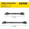 imageVEVOR PTO Shaft 1 38quot PTO Drive Shaft 6 Spline End Round End PTO Driveline Shaft Series 4 Tractor PTO Shaft 39quot55quot Brush Hog PTO Shaft Black PTO Shaft for Bush HogFinish MowerRotary Cutter4361