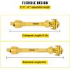 imageVEVOR PTO Shaft 138quot PTO Drive Shaft 6 Spline Both Ends PTO Driveline Shaft Series 5 Tractor PTO Shaft 43quot57quot Brush Hog PTO Shaft Black PTO Shaft wSlip Clutch for Bush HogFinish Mower31541