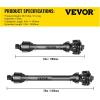imageVEVOR PTO Shaft 138quot PTO Drive Shaft 6 Spline Both Ends PTO Driveline Shaft Series 5 Tractor PTO Shaft 43quot57quot Brush Hog PTO Shaft Black PTO Shaft wSlip Clutch for Bush HogFinish Mower4357