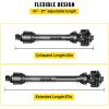 imageVEVOR PTO Shaft 138quot PTO Drive Shaft 6 Spline Both Ends PTO Driveline Shaft Series 5 Tractor PTO Shaft 43quot57quot Brush Hog PTO Shaft Black PTO Shaft wSlip Clutch for Bush HogFinish Mower4357