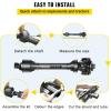 imageVEVOR PTO Shaft 138quot PTO Drive Shaft 6 Spline Both Ends PTO Driveline Shaft Series 5 Tractor PTO Shaft 43quot57quot Brush Hog PTO Shaft Black PTO Shaft wSlip Clutch for Bush HogFinish Mower4357