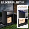 imageVEVOR Package Delivery Boxes for Outside Extra Large Mailbox with Coded Lock Galvanized Steel Wall Mounted Mailboxes 173quotx138quotx228quot AntiTheft Baffle IPX3 Waterproof for Porch Curbside138D x 173W x 228H