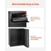 imageVEVOR Package Delivery Boxes for Outside Extra Large Mailbox with Coded Lock Galvanized Steel Wall Mounted Mailboxes 173quotx138quotx228quot AntiTheft Baffle IPX3 Waterproof for Porch Curbside128D x 197W x 358H
