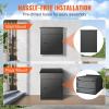 imageVEVOR Package Delivery Boxes for Outside Extra Large Mailbox with Coded Lock Galvanized Steel Wall Mounted Mailboxes 173quotx138quotx228quot AntiTheft Baffle IPX3 Waterproof for Porch Curbside138D x 173W x 228H