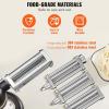 imageVEVOR Pasta Attachment for KitchenAid Stand Mixer Stainless Steel Pasta Maker Attachment Includes Pasta Sheet Roller Spaghetti Cutter Fettuccine Cutter 8 Adjustable Thickness Knob Pasta Maker 3Pcs3 SET