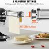 imageVEVOR Pasta Attachment for KitchenAid Stand Mixer Stainless Steel Pasta Maker Attachment Includes Pasta Sheet Roller Spaghetti Cutter Fettuccine Cutter 8 Adjustable Thickness Knob Pasta Maker 3Pcs3 SET