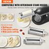 imageVEVOR Pasta Attachment for KitchenAid Stand Mixer Stainless Steel Pasta Maker Attachment Includes Pasta Sheet Roller Spaghetti Cutter Fettuccine Cutter 8 Adjustable Thickness Knob Pasta Maker 3Pcs3 SET
