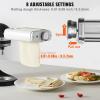 imageVEVOR Pasta Attachment for KitchenAid Stand Mixer Stainless Steel Pasta Maker Attachment Includes Pasta Sheet Roller Spaghetti Cutter Fettuccine Cutter 8 Adjustable Thickness Knob Pasta Maker 3Pcs3IN1