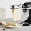 imageVEVOR Pasta Attachment for KitchenAid Stand Mixer Stainless Steel Pasta Maker Attachment Includes Pasta Sheet Roller Spaghetti Cutter Fettuccine Cutter 8 Adjustable Thickness Knob Pasta Maker 3Pcs1 SET