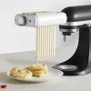 imageVEVOR Pasta Attachment for KitchenAid Stand Mixer Stainless Steel Pasta Maker Attachment Includes Pasta Sheet Roller Spaghetti Cutter Fettuccine Cutter 8 Adjustable Thickness Knob Pasta Maker 3Pcs3IN1