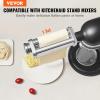 imageVEVOR Pasta Attachment for KitchenAid Stand Mixer Stainless Steel Pasta Maker Attachment Includes Pasta Sheet Roller Spaghetti Cutter Fettuccine Cutter 8 Adjustable Thickness Knob Pasta Maker 3Pcs1 SET