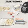 imageVEVOR Pasta Attachment for KitchenAid Stand Mixer Stainless Steel Pasta Maker Attachment Includes Pasta Sheet Roller Spaghetti Cutter Fettuccine Cutter 8 Adjustable Thickness Knob Pasta Maker 3Pcs3 SET