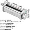 imageVEVOR Pasta Attachment for KitchenAid Stand Mixer Stainless Steel Pasta Maker Attachment Includes Pasta Sheet Roller Spaghetti Cutter Fettuccine Cutter 8 Adjustable Thickness Knob Pasta Maker 3Pcs1 SET