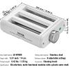 imageVEVOR Pasta Attachment for KitchenAid Stand Mixer Stainless Steel Pasta Maker Attachment Includes Pasta Sheet Roller Spaghetti Cutter Fettuccine Cutter 8 Adjustable Thickness Knob Pasta Maker 3Pcs3IN1