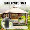 imageVEVOR Patio Gazebo for 68 Person 10 x 10 FT Backyard Gazebo with Mosquito Netting Metal Frame and PU Coated 180G Polyester Outdoor Canopy Shelter for Patio Backyard Lawn Garden DeckBeigeBlack