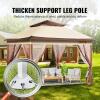 imageVEVOR Patio Gazebo for 68 Person 10 x 10 FT Backyard Gazebo with Mosquito Netting Metal Frame and PU Coated 180G Polyester Outdoor Canopy Shelter for Patio Backyard Lawn Garden DeckBrown