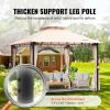 imageVEVOR Patio Gazebo for 68 Person 10 x 10 FT Backyard Gazebo with Mosquito Netting Metal Frame and PU Coated 180G Polyester Outdoor Canopy Shelter for Patio Backyard Lawn Garden DeckBeigeBlack