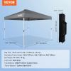 imageVEVOR Patio Gazebo for 68 Person 10 x 10 FT Backyard Gazebo with Mosquito Netting Metal Frame and PU Coated 180G Polyester Outdoor Canopy Shelter for Patio Backyard Lawn Garden DeckDark Gray