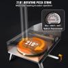 imageVEVOR Pellet Pizza Oven 12inch Outdoor Pizza Oven with Rotate Pizza Stone Portable Wood Fired Pizza Maker with Builtin Thermometer Ideal for Outside Camping ampamp Backyard Patio Black