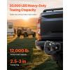 imageVEVOR Pintle Hook 30000 lbs Towing Capacity Trailer Hitches Receiver Hook Fits for 25 to 3inch Lunette Ring with Mounting Kit WearResistant Black Powder Coat Suitable for Various Vehicles30000lbs