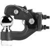 imageVEVOR Pintle Hook 30000 lbs Towing Capacity Trailer Hitches Receiver Hook Fits for 25 to 3inch Lunette Ring with Mounting Kit WearResistant Black Powder Coat Suitable for Various Vehicles2516in 20000lbs