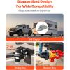 imageVEVOR Pintle Hook 30000 lbs Towing Capacity Trailer Hitches Receiver Hook Fits for 25 to 3inch Lunette Ring with Mounting Kit WearResistant Black Powder Coat Suitable for Various Vehicles2in 20000lbs