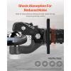 imageVEVOR Pintle Hook 30000 lbs Towing Capacity Trailer Hitches Receiver Hook Fits for 25 to 3inch Lunette Ring with Mounting Kit WearResistant Black Powder Coat Suitable for Various Vehicles2516in 30000lbs