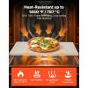 imageVEVOR Pizza Stone 20 x 14 x 067 in Rectangular Pizza Stone Extra Large BakingStone with Scraper 1450 HeatResistant Cordierite for Oven BBQ Griller Baking Bread ampamp Pizza16 x 14x06 Inch