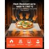 imageVEVOR Pizza Stone 20 x 14 x 067 in Rectangular Pizza Stone Extra Large BakingStone with Scraper 1450 HeatResistant Cordierite for Oven BBQ Griller Baking Bread ampamp Pizza15 x 12 x 06 Inch