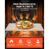 imageVEVOR Pizza Stone 20 x 14 x 067 in Rectangular Pizza Stone Extra Large BakingStone with Scraper 1450 HeatResistant Cordierite for Oven BBQ Griller Baking Bread ampamp Pizza20x14x067Inch