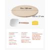 imageVEVOR Pizza Stone 20 x 14 x 067 in Rectangular Pizza Stone Extra Large BakingStone with Scraper 1450 HeatResistant Cordierite for Oven BBQ Griller Baking Bread ampamp Pizza15 Inch Round with Peel
