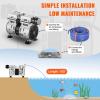 imageVEVOR Pond Aerator 550W Power 52CFM for Up to 3 Acre 50 Lake Includes 34 HP Compressor ampamp 2 100 Weighted Tubings ampamp 2 Diffusers Air Compressor for Deep Water Oxygen Circulation1 Diffuser