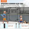 imageVEVOR Pool Fence Gate 4 x 25 FT Pool Gate for Inground Pools Pool Safety Fence Gate Kit with Stainless Steel Latch Removable Child Safety Pool Fencing Easy DIY Installation