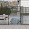 imageVEVOR Pool Fence Gate 4 x 25 FT Pool Gate for Inground Pools Pool Safety Fence Gate Kit with Stainless Steel Latch Removable Child Safety Pool Fencing Easy DIY Installation