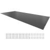 imageVEVOR Pool Safety Cover Fits 16x32ft Rectangular Inground Winter Swimming Pools with 4x8ft Center End Step Triple Stitched High Strength Mesh PP Great Rain Permeability Installation HardwareCharcoal