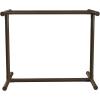 imageVEVOR Pool Towel Rack 5 Bar Brown Freestanding Outdoor PVC TShape Poolside Storage Organizer Include 8 Towel Clips Mesh Bag Hook Also Stores Floats and Paddles for Beach Swimming Pool HomeBrown