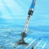 imageVEVOR Pool Vacuum 26 GPM Handheld Cordless Hot Tub Vacuum with Extension Pole for Deep Cleaning ampamp Strong Suction Rechargeable Pool Cleaner Running up to 1Hour for Above GroundInground Pool Spas18W