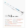 imageVEVOR Pool Vacuum 26 GPM Handheld Cordless Hot Tub Vacuum with Extension Pole for Deep Cleaning ampamp Strong Suction Rechargeable Pool Cleaner Running up to 1Hour for Above GroundInground Pool Spas18W