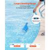 imageVEVOR Pool Vacuum 26 GPM Handheld Cordless Hot Tub Vacuum with Extension Pole for Deep Cleaning ampamp Strong Suction Rechargeable Pool Cleaner Running up to 1Hour for Above GroundInground Pool Spas40W