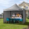 imageVEVOR Pop up Canopy with Removable Sidewalls Enclosed Canopy Tent for Outdoor Events White 10  20ftGray