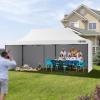 imageVEVOR Pop up Canopy with Removable Sidewalls Enclosed Canopy Tent for Outdoor Events White 10  20ftWhite