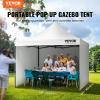 imageVEVOR Pop up Canopy with Removable Sidewalls Enclosed Canopy Tent for Outdoor Events White 10  20ftWhite