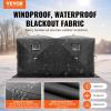 imageVEVOR PopUp Ice Fishing Tent  Portable HubStyle Shelter with Insulated ampamp NonInsulated Options Multiple Sizes for 1 to 8 Persons Waterproof Oxford Fabric Includes Anchors Ropes ampamp Carry BagBlack 68 Person Noninsulated Ice Fishing Tent