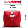 imageVEVOR PopUp Ice Fishing Tent  Portable HubStyle Shelter with Insulated ampamp NonInsulated Options Multiple Sizes for 1 to 8 Persons Waterproof Oxford Fabric Includes Anchors Ropes ampamp Carry BagRed 12 Person Noninsulated Ice Fishing Tent