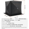 imageVEVOR PopUp Ice Fishing Tent  Portable HubStyle Shelter with Insulated ampamp NonInsulated Options Multiple Sizes for 1 to 8 Persons Waterproof Oxford Fabric Includes Anchors Ropes ampamp Carry BagBlack 12 Person Noninsulated Ice Fishing Tent
