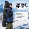 imageVEVOR PopUp Ice Fishing Tent  Portable HubStyle Shelter with Insulated ampamp NonInsulated Options Multiple Sizes for 1 to 8 Persons Waterproof Oxford Fabric Includes Anchors Ropes ampamp Carry BagBlack 12 Person Noninsulated Ice Fishing Tent