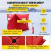 imageVEVOR PopUp Ice Fishing Tent  Portable HubStyle Shelter with Insulated ampamp NonInsulated Options Multiple Sizes for 1 to 8 Persons Waterproof Oxford Fabric Includes Anchors Ropes ampamp Carry BagRed 12 Person Noninsulated Ice Fishing Tent