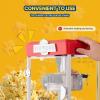 imageVEVOR Popcorn Maker 480W Popcorn Popper Machine 4 Oz Kettle Makes 15 Gallon per Batch Tabletop Popcorn Maker Includes 3 Scoops Movie Theater Style RedRed